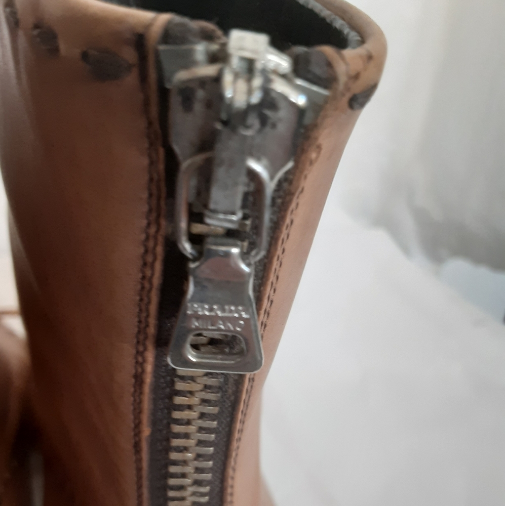 Prada milano bow womens boots sz 36 leather - Picture 3 of 14